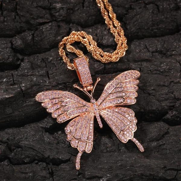 316l stainless steel butterfly necklaces for men + cubic zircon pendant necklace crystal rose gold hip hop chain collars, Silver
316l stainless steel butterfly necklaces for men + cubic zircon pendant necklace crystal rose gold hip hop chain collars, Silver