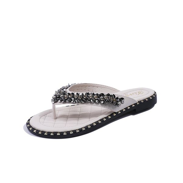 women beach slippers rhinestone crystal flip flops home outside slipper women flat sandals slip on slides non-slip shoe 5041, Black
women beach slippers rhinestone crystal flip flops home outside slipper women flat sandals slip on slides non-slip shoe 5041, Black