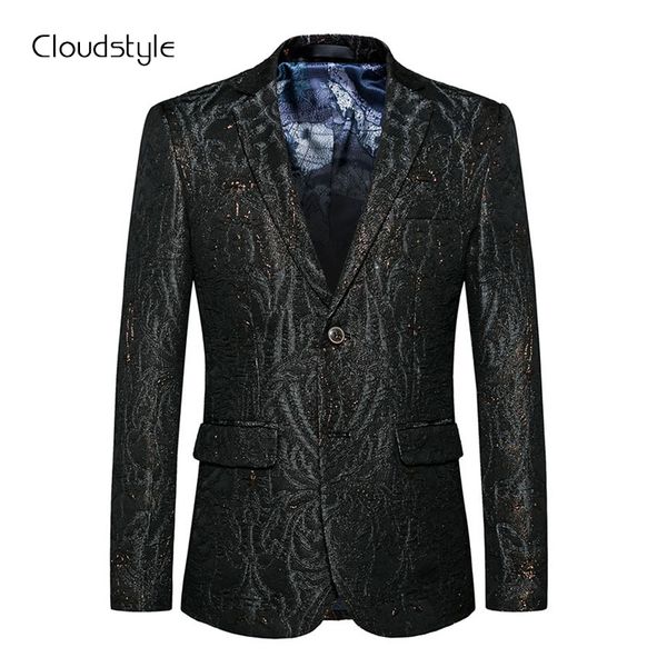 cloudstyle blazer 2017 new fashion autumn winter jacket mens single breasted outwears slim fit casual stage clothing for host, White;black
cloudstyle blazer 2017 new fashion autumn winter jacket mens single breasted outwears slim fit casual stage clothing for host, White;black