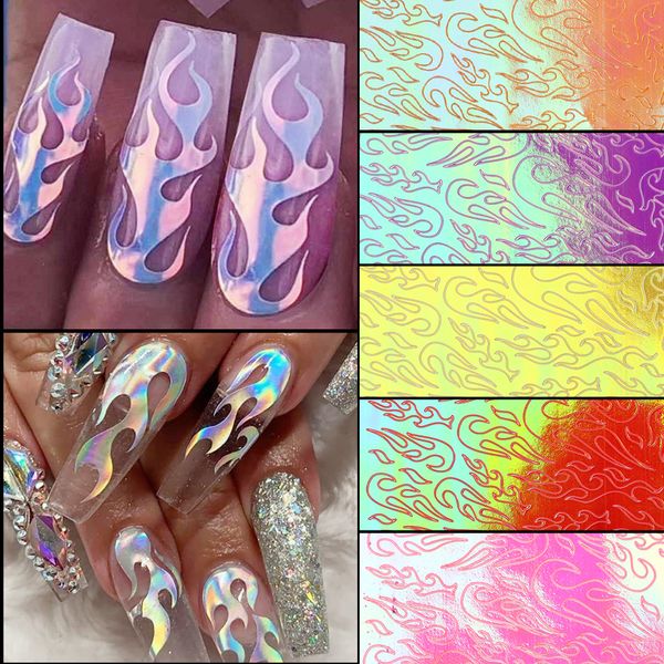10pcs/set fire flame stencils nail art sticker aurora strip tape leaf star decals adhesive laser foils diy decoration, Black
10pcs/set fire flame stencils nail art sticker aurora strip tape leaf star decals adhesive laser foils diy decoration, Black
