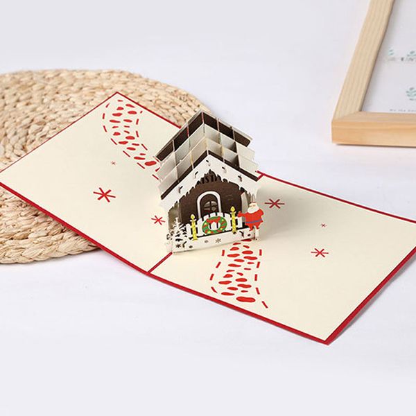 handmade creative kirigami origami 3d pop up cartoon santa claus christmas house happy new year print greeting cards
handmade creative kirigami origami 3d pop up cartoon santa claus christmas house happy new year print greeting cards