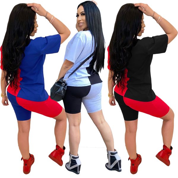 цвет блок из двух частей костюмы для рубашек tops женщин вскользь коротким рукавом и тощий короткие штаны tracksuit set, White
цвет блок из двух частей костюмы для рубашек tops женщин вскользь коротким рукавом и тощий короткие штаны tracksuit set, White