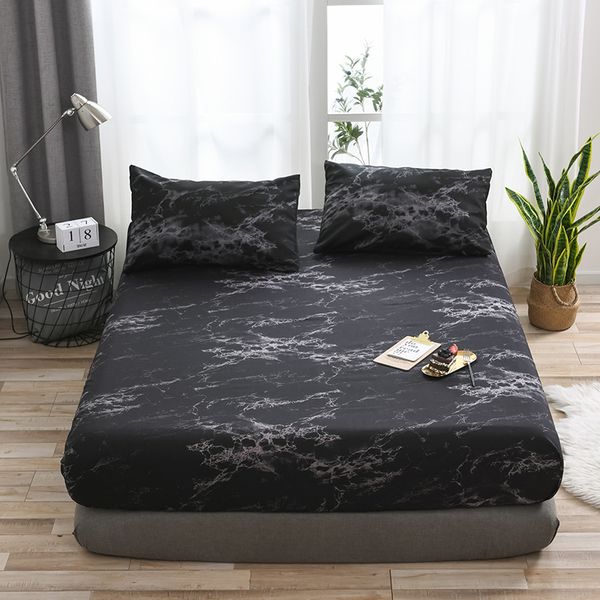black marble pattern bedspread 1pcs 100% polyester elastic bed cover fitted sheet bed protector mattress dustproof pillowcases
black marble pattern bedspread 1pcs 100% polyester elastic bed cover fitted sheet bed protector mattress dustproof pillowcases