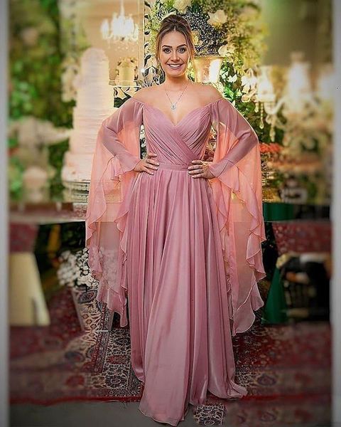 sheer long sleeves evening dresses sweetheart off shoulder prom dress ruched chiffon a line bride party gowns, Black
sheer long sleeves evening dresses sweetheart off shoulder prom dress ruched chiffon a line bride party gowns, Black