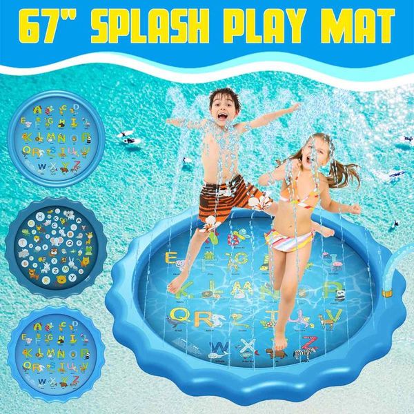 170cm kid inflatable splash play pool fun water playing sprinkler mat yard outdoor summer thicken pvc round spray swimming pool
170cm kid inflatable splash play pool fun water playing sprinkler mat yard outdoor summer thicken pvc round spray swimming pool