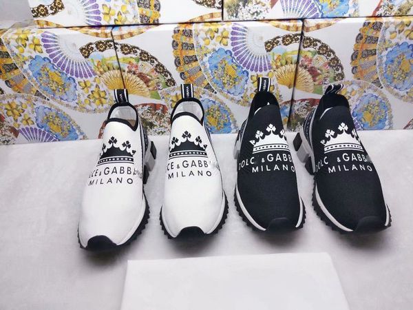 

2018 Новое поступление DOLCE GABBANA D.G D G Sorrento Слипоны на кроссовках MSRP SLIP ON SNEAKERS NEW SORRENTO с коробкой