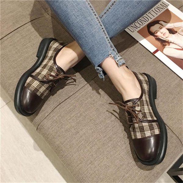 doratasia new arrivals leisure british style round toe shoelaces plaid flats spring ladies women shoes woman, Black
doratasia new arrivals leisure british style round toe shoelaces plaid flats spring ladies women shoes woman, Black