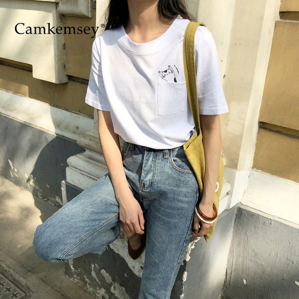 camkemsey японские летние женские футболки harajuku 2019 года новые карманные кавайные кошки с принтом удобные 100% хлопковые белые футболки, White
camkemsey японские летние женские футболки harajuku 2019 года новые карманные кавайные кошки с принтом удобные 100% хлопковые белые футболки, White