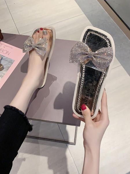 shoes woman 2020 slippers women summer pantofle string bead glitter slides butterfly-knot fashion transparent heel new soft, Black
shoes woman 2020 slippers women summer pantofle string bead glitter slides butterfly-knot fashion transparent heel new soft, Black