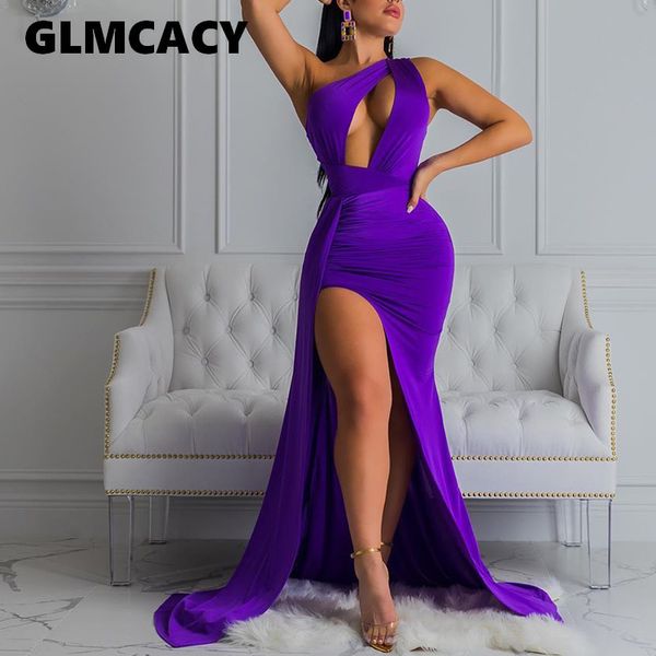women one shoulder sleeveless bodycon mermaid maxi dress scruched high slit dress formal evening party vestidos dresses, Black;gray
women one shoulder sleeveless bodycon mermaid maxi dress scruched high slit dress formal evening party vestidos dresses, Black;gray