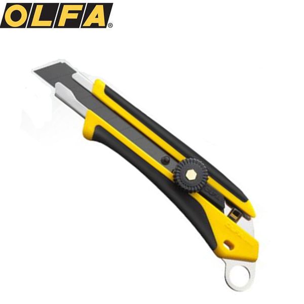 olfa l-6 18mm heavy duty cutter knife rubber grip multi utility japan