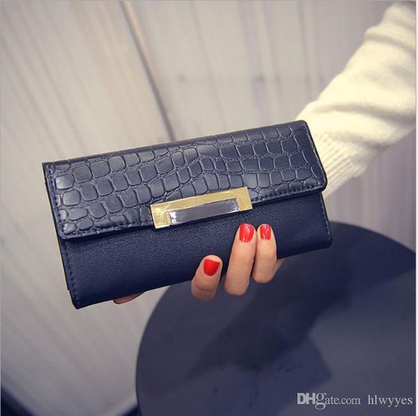 sendefn vintage quality leather long fashion women wallets designer brand clutch purse lady party wallet female card, Red;black
sendefn vintage quality leather long fashion women wallets designer brand clutch purse lady party wallet female card, Red;black