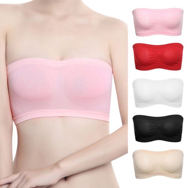 balight women sports tube crop soft seamless lingerie mesh solid wrapped chest strapless female hollow out underwear, White;black
balight women sports tube crop soft seamless lingerie mesh solid wrapped chest strapless female hollow out underwear, White;black