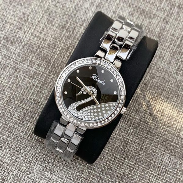 new fashion style women watches diamond lady steel wristwatch luxury quartz clock leisure designer watch swan dial dress watch, Slivery;brown
new fashion style women watches diamond lady steel wristwatch luxury quartz clock leisure designer watch swan dial dress watch, Slivery;brown