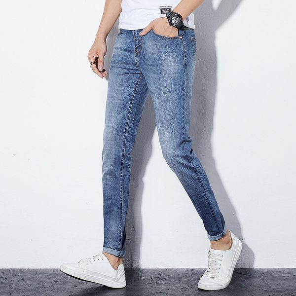 2019 новый стиль джинсы мужские повседневные slim fit корейский стиль-стиль мода человек универсальный студенты узкие штаны мальчика для пох, Blue
2019 новый стиль джинсы мужские повседневные slim fit корейский стиль-стиль мода человек универсальный студенты узкие штаны мальчика для пох, Blue