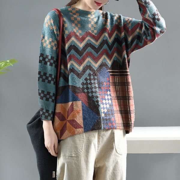 autumn winter sweater women fashion knitting loose pullovers 2019 new ladies o-neck long-sleeved geometric casual sweater, White;black
autumn winter sweater women fashion knitting loose pullovers 2019 new ladies o-neck long-sleeved geometric casual sweater, White;black