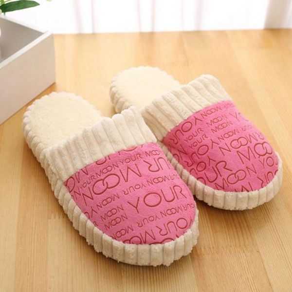autumn winter warm letters slippers splicing soft anti-slip suede bottom couple cotton slippers female, Black
autumn winter warm letters slippers splicing soft anti-slip suede bottom couple cotton slippers female, Black
