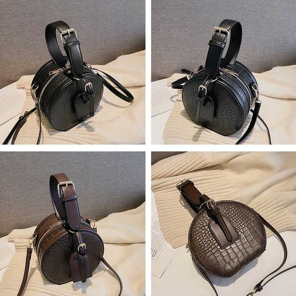 retro wild small round bag fashion crocodile pattern shoulder crossbody bag
retro wild small round bag fashion crocodile pattern shoulder crossbody bag