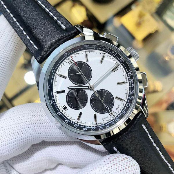 1884 8 b01 mens designer watches white dial orologio di lusso multifunctional quartz movement mens watch leather strap male wristwatches, Slivery;brown
1884 8 b01 mens designer watches white dial orologio di lusso multifunctional quartz movement mens watch leather strap male wristwatches, Slivery;brown