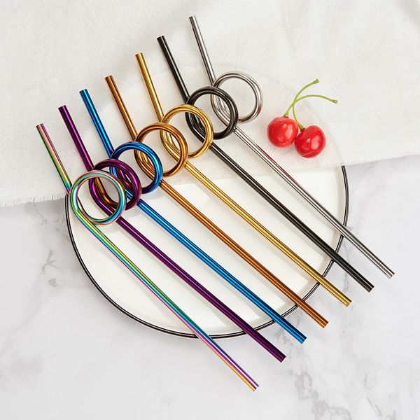 230*6mm new metal reusable straws creative 304 stainless steel drinking tools outdoor portable travel home drinking straw
230*6mm new metal reusable straws creative 304 stainless steel drinking tools outdoor portable travel home drinking straw