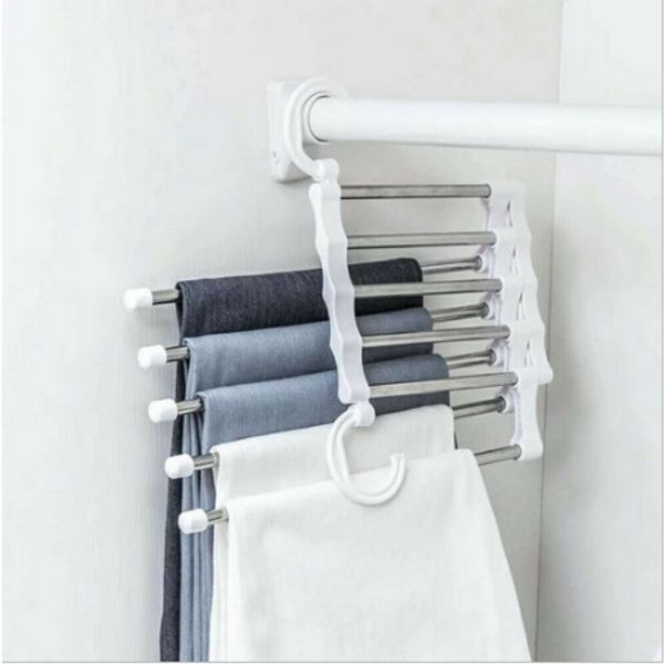 free shipping Newest Fashion Pant Rack Shelves 5in1 Stainless Steel S-Type Tools Adjustable Multi-functional Wardrobe Magic Hanger
free shipping Newest Fashion Pant Rack Shelves 5in1 Stainless Steel S-Type Tools Adjustable Multi-functional Wardrobe Magic Hanger