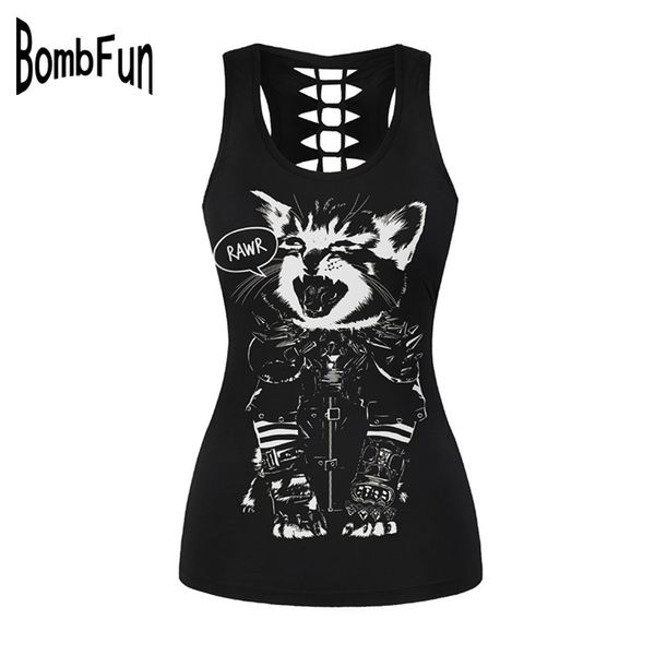 bombfun женщин майка летние танки топы рубашка сексуальный клуб стиль harajuku тройники черный 3d печать черепа жилеты полой задней части ру, White
bombfun женщин майка летние танки топы рубашка сексуальный клуб стиль harajuku тройники черный 3d печать черепа жилеты полой задней части ру, White