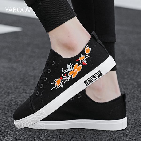 men's canvas shoes brand designer embroidery flower men summer shoes causal flats moccasins male walking lace up for man, Black
men's canvas shoes brand designer embroidery flower men summer shoes causal flats moccasins male walking lace up for man, Black