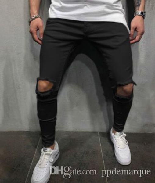 mens сплошные отверстия цвет jeans дизайнер pantaloes карандаш брюки мода slim fit повседневные брюки, Black
mens сплошные отверстия цвет jeans дизайнер pantaloes карандаш брюки мода slim fit повседневные брюки, Black