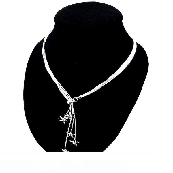 promoti925 silver chain necklace christmas fashion 925 silver 5 starfish necklace jewelry 1354
promoti925 silver chain necklace christmas fashion 925 silver 5 starfish necklace jewelry 1354