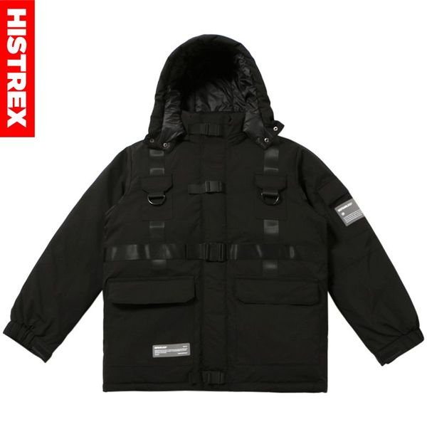 men's down & parkas hip hop tactical jacket winter 2021 men streetwear button ribbon cotton pullover hooded harajuku, Black
men's down & parkas hip hop tactical jacket winter 2021 men streetwear button ribbon cotton pullover hooded harajuku, Black