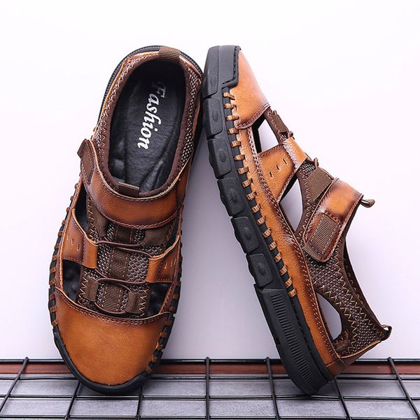 2019 new men sandals genuine leather cowhide men sandals summer quality beach slippers casual sneakers outdoor beach shoes, Black
2019 new men sandals genuine leather cowhide men sandals summer quality beach slippers casual sneakers outdoor beach shoes, Black