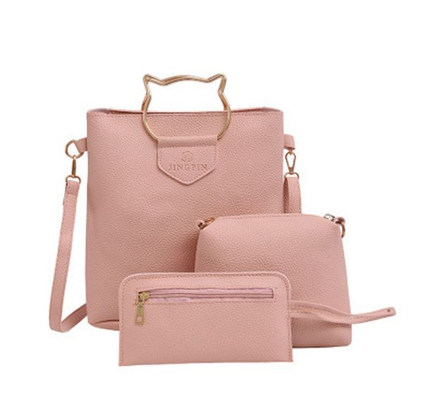 korean female bag pu simple cute handbag for women leather female bag three-piece set lady handbag
korean female bag pu simple cute handbag for women leather female bag three-piece set lady handbag