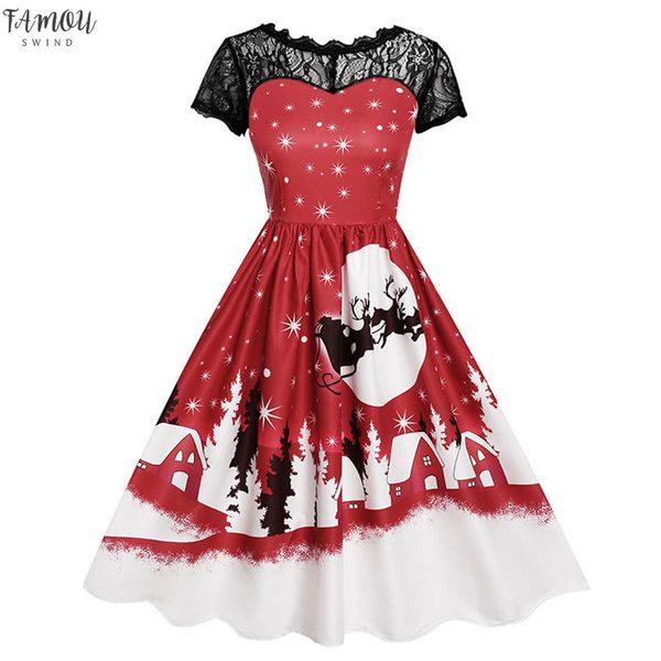 женское платье vintage женские vintage lace с коротким рукавом печати christmas party свинг платье повседневный вечера платья партии, Black;gray
женское платье vintage женские vintage lace с коротким рукавом печати christmas party свинг платье повседневный вечера платья партии, Black;gray