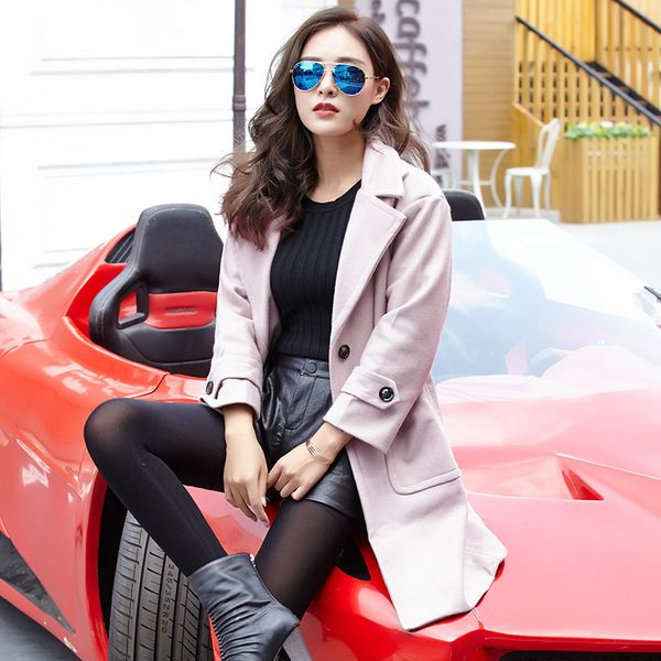 casual warm long coat for women fashion loose long wool coat and jacket solid single breasted pockets women clothes 2018, Black
casual warm long coat for women fashion loose long wool coat and jacket solid single breasted pockets women clothes 2018, Black