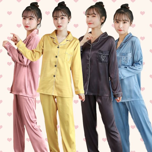 women satin pajamas 2019 new women's pajamas suit and pant pajama sets female loose pijama sleepwear pyjamas femme home suit, Blue;gray
women satin pajamas 2019 new women's pajamas suit and pant pajama sets female loose pijama sleepwear pyjamas femme home suit, Blue;gray