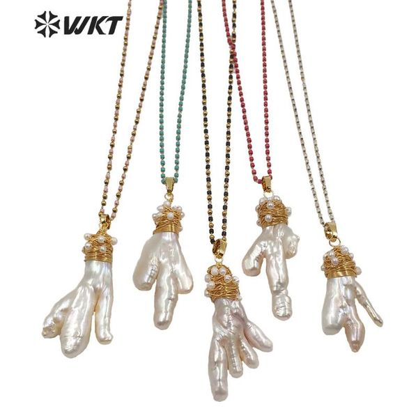 wt-jn116 wholesale irregular shape pearl necklace with wire wrapped beads necklace multi color beads chain woman fashion jewelry, Silver
wt-jn116 wholesale irregular shape pearl necklace with wire wrapped beads necklace multi color beads chain woman fashion jewelry, Silver