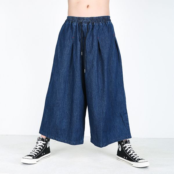 spring summer men denim wide leg pants ankle-length straight casual solid color blue male jeans tide
spring summer men denim wide leg pants ankle-length straight casual solid color blue male jeans tide