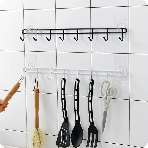 kitchen adhesive hook door hanger hanger wall hat hook perforated row strong sticky durable
kitchen adhesive hook door hanger hanger wall hat hook perforated row strong sticky durable