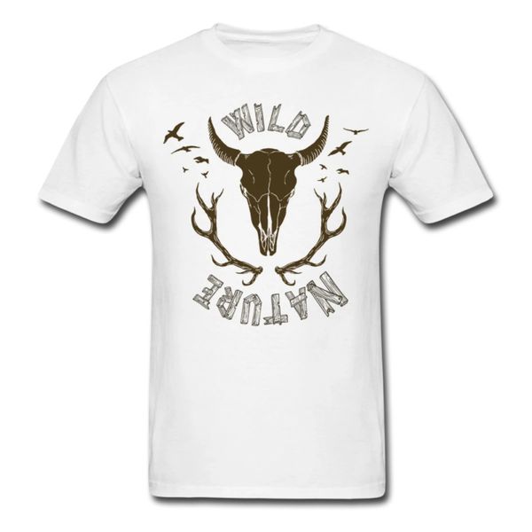buffalo skull wild nature / мужская футболка, White;black
buffalo skull wild nature / мужская футболка, White;black