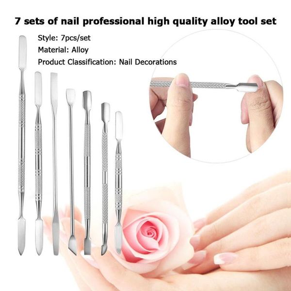 7pc alloy nail art double sided cuticle finger dead skin cut remover pusher manicure pedicure nail care salon home tools sets
7pc alloy nail art double sided cuticle finger dead skin cut remover pusher manicure pedicure nail care salon home tools sets