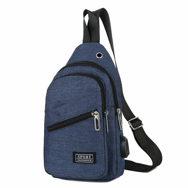 new fashion men chest pack messenger shoulder sling sport travel crossbody bag usb charging phone bag high quality
new fashion men chest pack messenger shoulder sling sport travel crossbody bag usb charging phone bag high quality