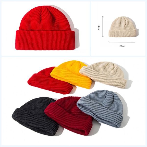 1pc cotton thick knitting hat solid warm winter beanie caps yellow red black grey hat for women men
1pc cotton thick knitting hat solid warm winter beanie caps yellow red black grey hat for women men
