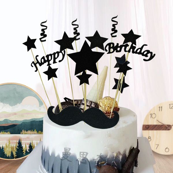 1set diy black gold happy birthday star cake ice-cream cupcake ers picks mom dad boy girl kids birthday party dessert decor
1set diy black gold happy birthday star cake ice-cream cupcake ers picks mom dad boy girl kids birthday party dessert decor