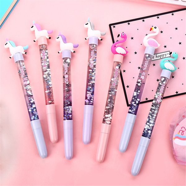 cute unicorn gel pen quicksand glitter crystal pen shiny colorful creative novelty stationery
cute unicorn gel pen quicksand glitter crystal pen shiny colorful creative novelty stationery