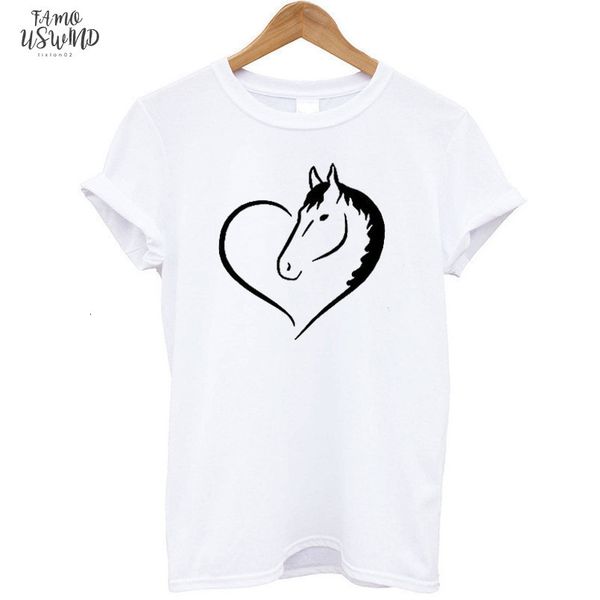 love heart horse printed t shirt women short sleeves fashion streetwear tee shirt female harauku clothes, White
love heart horse printed t shirt women short sleeves fashion streetwear tee shirt female harauku clothes, White