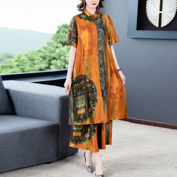 sets for women summer 2020 new fashion casual two-piece set female short sleeve wide leg pants suit silk loose large size, White
sets for women summer 2020 new fashion casual two-piece set female short sleeve wide leg pants suit silk loose large size, White