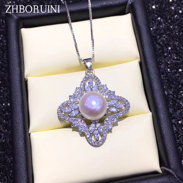 zhboruini fashion pearl necklace natural freshwater pearl square zircon pendant 925 sterling silver for woman jewelry gift
zhboruini fashion pearl necklace natural freshwater pearl square zircon pendant 925 sterling silver for woman jewelry gift