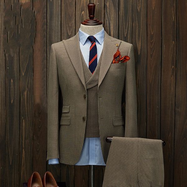 houndstooth groom tuxedos peak lapel groomsman wedding 3 piece suit fashion men business prom party jacket blazer(jacket+pants+tie+vest)2281, Black;gray
houndstooth groom tuxedos peak lapel groomsman wedding 3 piece suit fashion men business prom party jacket blazer(jacket+pants+tie+vest)2281, Black;gray