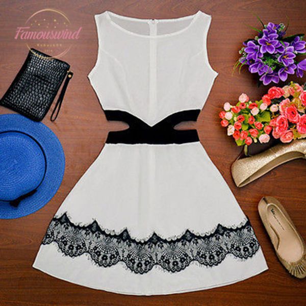 new 2020 women casual summer dress lady party sleeveless o neck lace up hollow out fashion mini dress black white, Black;gray
new 2020 women casual summer dress lady party sleeveless o neck lace up hollow out fashion mini dress black white, Black;gray