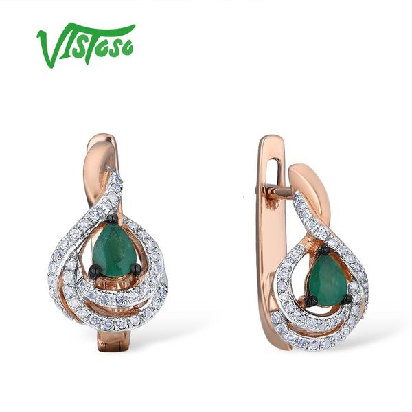 vistoso gold earrings for women 14k 585 rose gold sparkling emerald luxury diamond wedding band anniversary elegant fine jewelry cj191203, Golden
vistoso gold earrings for women 14k 585 rose gold sparkling emerald luxury diamond wedding band anniversary elegant fine jewelry cj191203, Golden